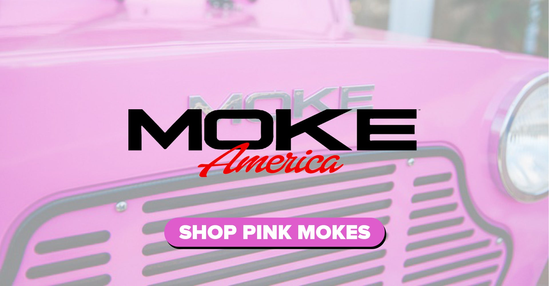Moke Pink Golf Carts